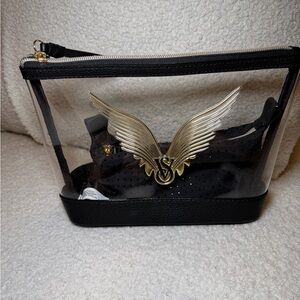 Victoria's Secret Black and Gold Makeup Bag GWP
